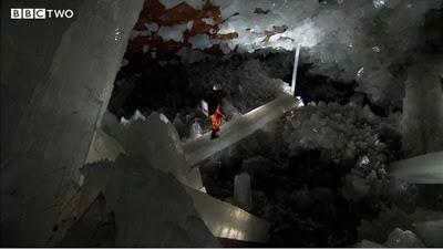 Crystal Caves in Mexico remind of New Jerusalem