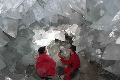 Crystal Caves in Mexico remind of New Jerusalem