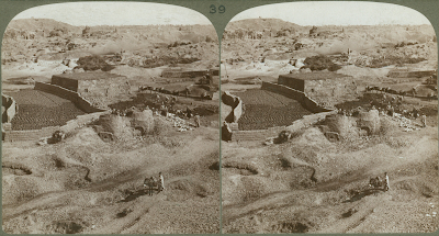 Ancient brick making in Palestine: Photo