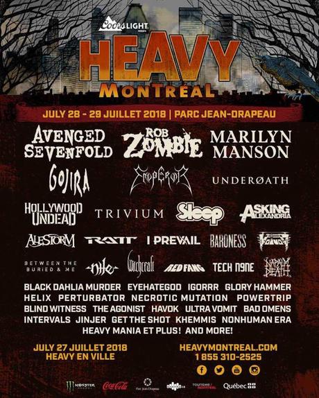 Heavy Montreal 2018 Festival Lineup and Ticket Info