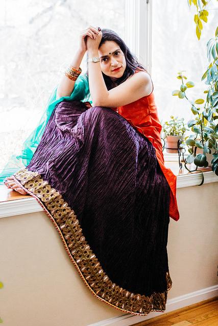 Orange, Purple and Green Tanvii.com