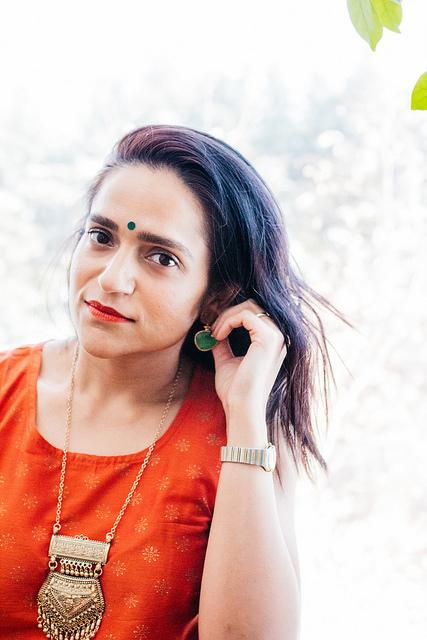 Orange, Purple and Green Tanvii.com