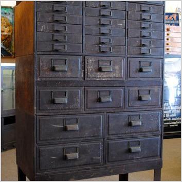 vintage industrial globe stacking metal 31 drawer card catalog storage cabinet