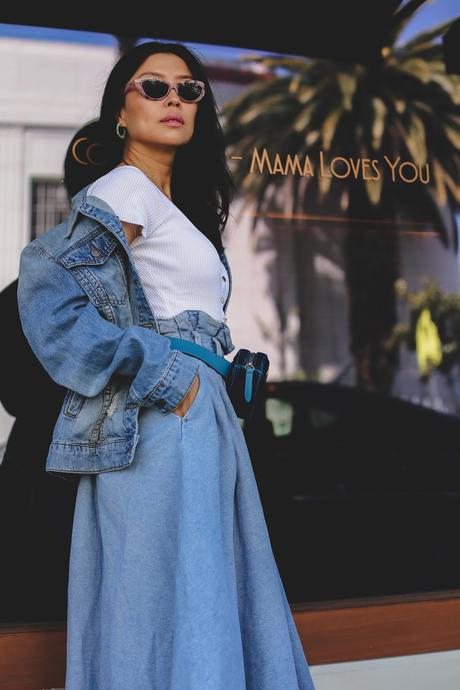 How to style a denim jacket chic fashion outfit