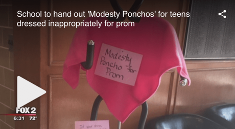 Catholic School Handing Out Modesty Ponchos For Revealing Prom Dresses