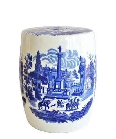 chinese blue white porcelain garden stool home design ideas pinterest