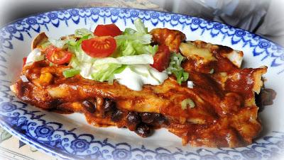 Blackbean & Corn Enchiladas