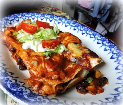 Blackbean & Corn Enchiladas