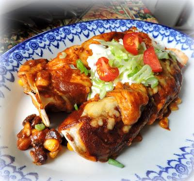 Blackbean & Corn Enchiladas