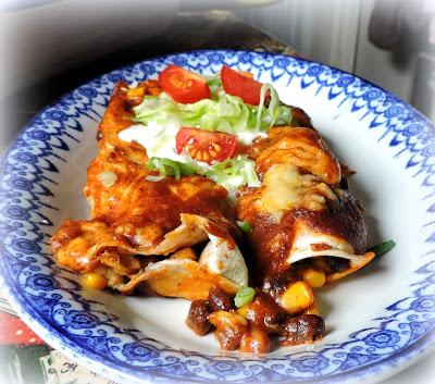 Blackbean & Corn Enchiladas