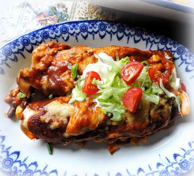 Blackbean & Corn Enchiladas