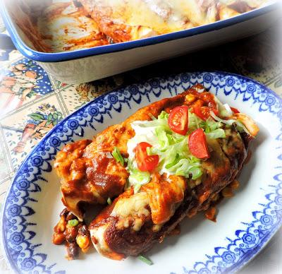 Blackbean & Corn Enchiladas