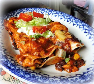 Blackbean & Corn Enchiladas