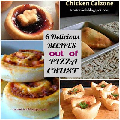 6 Delicious Recipes out of Pizza Crust @ treatntrick.blogspot.com