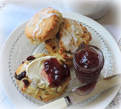 Orange, Cranberry & Cream Scones