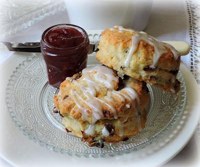 Orange, Cranberry & Cream Scones