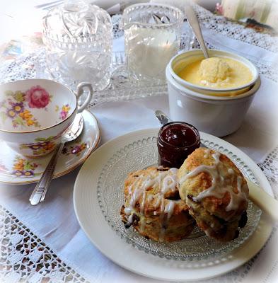 Orange, Cranberry & Cream Scones