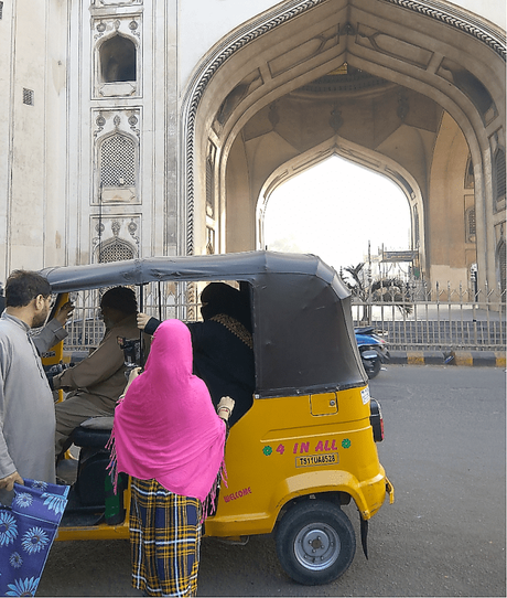 Early morning scenes around Charminar