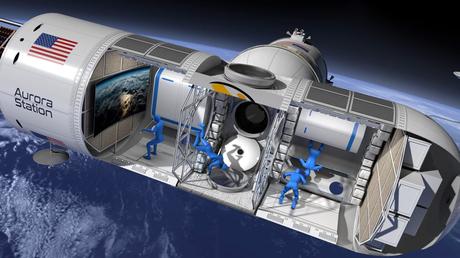 luxury hotel in space