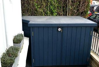 plastic garden bike storage