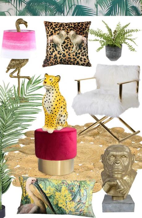 Tropical inspired interiors- get the look. 