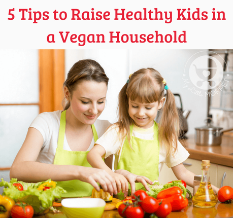A vegan diet excludes certain foods, but it can still be healthy! Here are 5 simple tips to raise healthy kids in a vegan household without any stress!