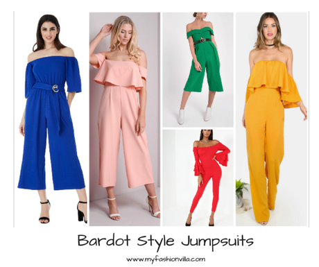 Bardot Style Jumpsuits