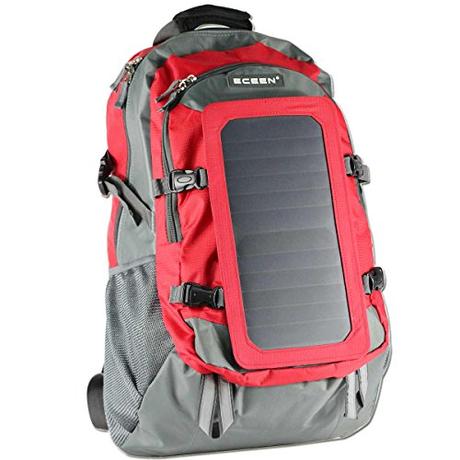 ECEEN Solar Bag, Solar Charger Backpack With 7 Watts Solar Panel for iPhone, iPad, iPod, Samsung Galaxy Series Phones and Tablets, Other Android Phones and Smartphones, etc.