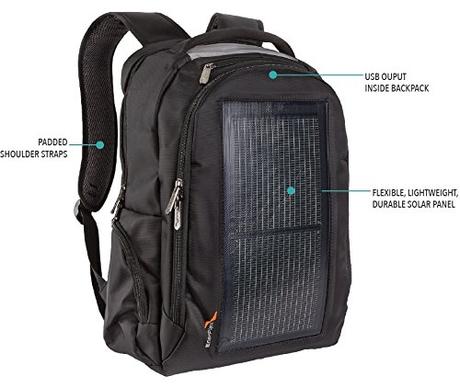 EnerPlex Packr Commuter Solar Powered Backpack (PRCOMMBK)