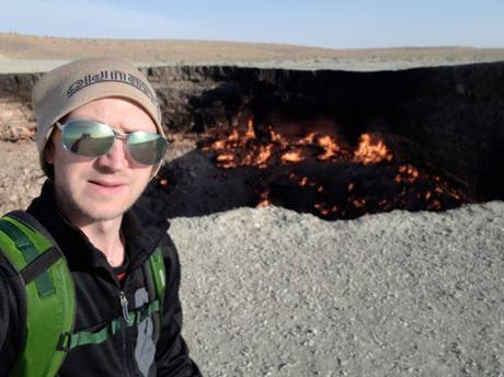 Backpacking in Turkmenistan: Camping at the Darvaza Gas Crater, Karakum Desert Backpacking in Turkmenistan: Camping at the Darvaza Gas Crater, Karakum Desert