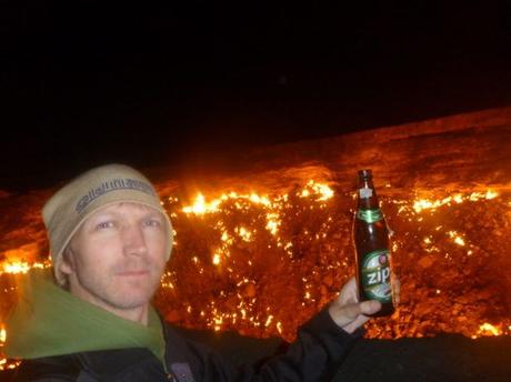 Backpacking in Turkmenistan: Camping at the Darvaza Gas Crater, Karakum Desert Backpacking in Turkmenistan: Camping at the Darvaza Gas Crater, Karakum Desert
