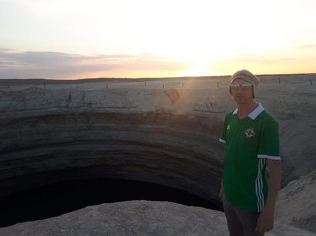 Backpacking in Turkmenistan: Camping at the Darvaza Gas Crater, Karakum Desert Backpacking in Turkmenistan: Camping at the Darvaza Gas Crater, Karakum Desert