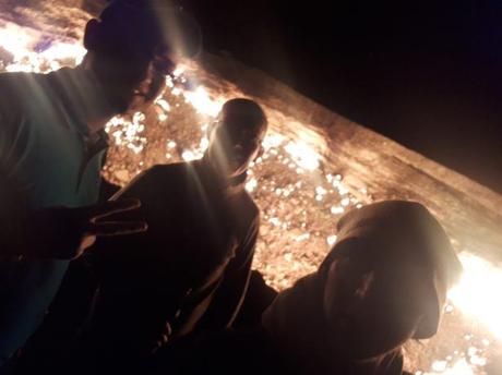 Backpacking in Turkmenistan: Camping at the Darvaza Gas Crater, Karakum Desert Backpacking in Turkmenistan: Camping at the Darvaza Gas Crater, Karakum Desert