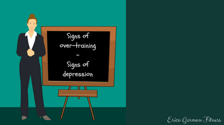 Signs of over-training - Signs of depression