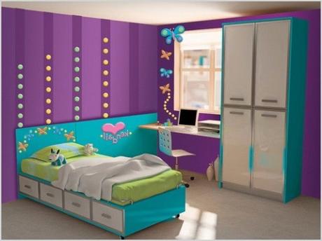 girls purple bedroom decorating ideas