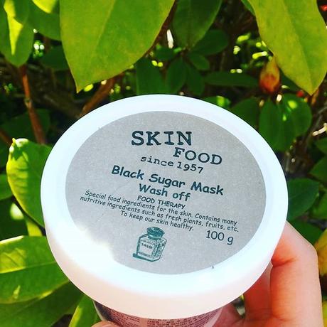 Skin Food Black Sugar Wash-Off Mask . 🍩 Day 1 of #maskmayhem2018 #maskmayhem hosted by @lemondropglow . 🍩 Today I thought I take a day off of sheet masking and use an exfoliator mask. Love this black sugar wash-off mask from Skin Food, the grains are s...