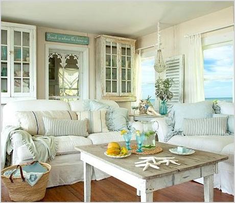 coastal decorating ideas for living rooms cozy charming small shabby chic beach cottage completely coastal