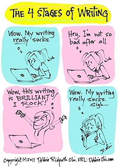 Image result for stages of writing funny