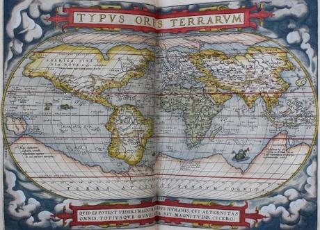 Doodle on Abraham Ortelius  ~ famous Atlas 'Theatrum Orbis Terrarum'