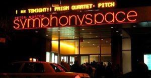 picture of Symphony Space marquee