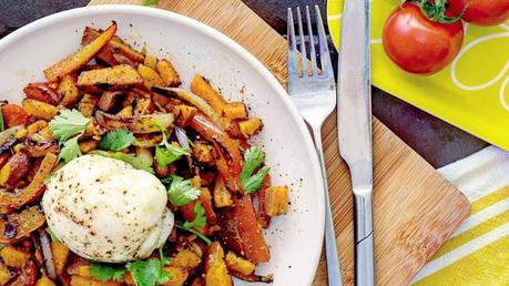 Recipe|| Lightly Spiced, Chunky Sweet Potato Hash