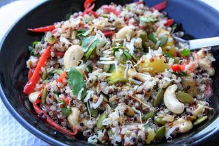 Pineapple Quinoa Salad with Cashews (Dairy, Gluten and Sugar Free)