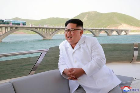 Kim Jong Un Visits a Railway Construction Site in Kangwo’n