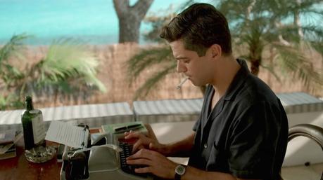 Dominic Cooper as Ian Fleming: Navy Linen Shirt Dominic Cooper as Ian Fleming: Navy Linen Shirt