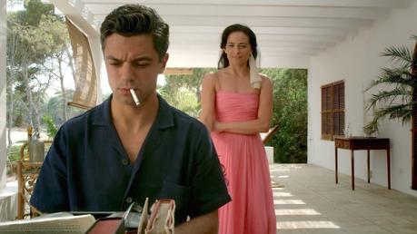 Dominic Cooper as Ian Fleming: Navy Linen Shirt Dominic Cooper as Ian Fleming: Navy Linen Shirt