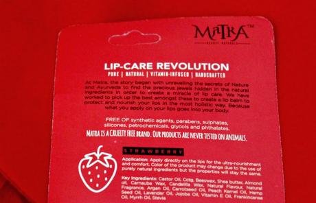 Matra Holistic Lip Care Strawberry Salve Review