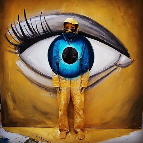 Big Brother is still watching you :) #benheineart #eye #bigbrother #facebook #instagram #twitter #art #bodypainting #fleshandacrylic #ankamall #RGPD #painting #eye #body #creative