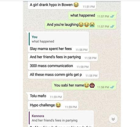 Bowen University Slay Queen attempts suicide after spending her friend’s school fees partying (Photos)