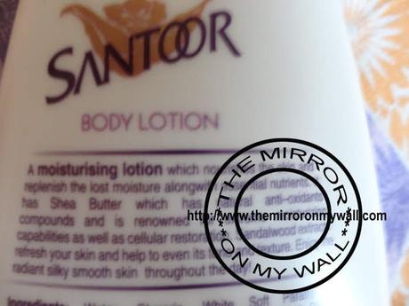 Santoor Extra Moisturising Body Lotion Review