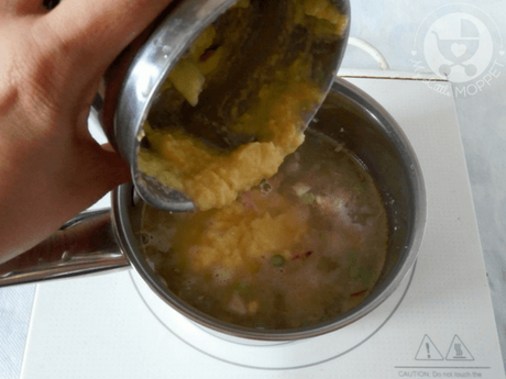 Sweet Corn Vegetable Soup for Toddlers